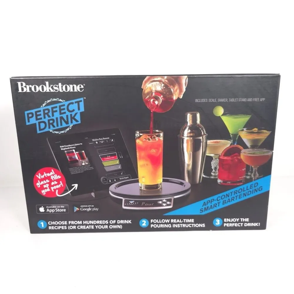 Perfect Drink App-Controlled Smart Scale Bartending System Kit‎ Shaker Included